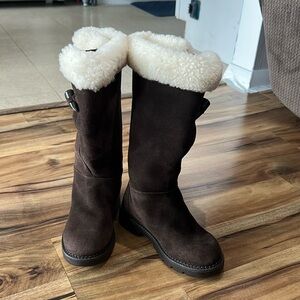 Kid’s Brown Suede Boots